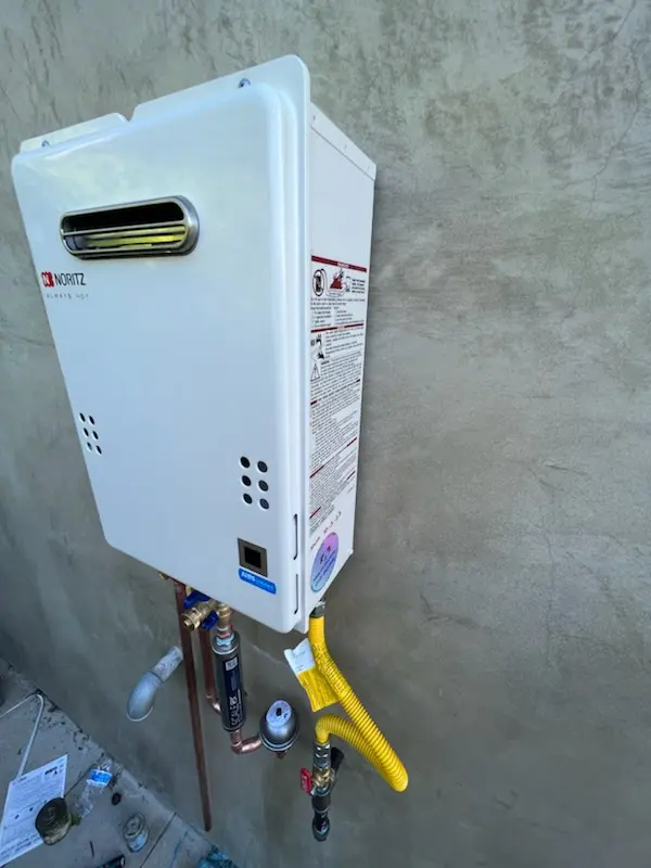 Tankless water heater installation for Lupine Village homes